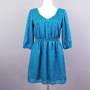 Bebop Women Dress Teal Green M